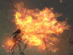 Incinerate skill screenshot