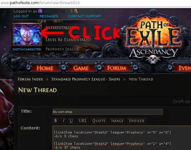 path of exile store prophecy