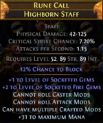 Mastercrafting staff