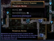 Map of The Crystal King's Throne at depth 177