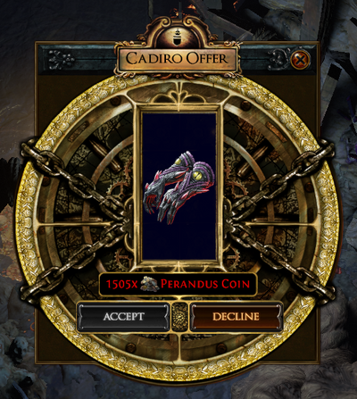 Cadiro Offer interface