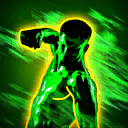 PhysicalDamageNotableGreen passive skill icon