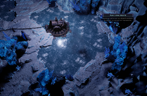 An Azurite Cavity node with the stone that starts the encounter (top right)