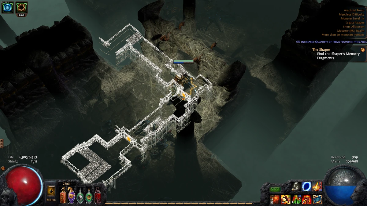 Arachnid Tomb Map - Path of Exile Wiki