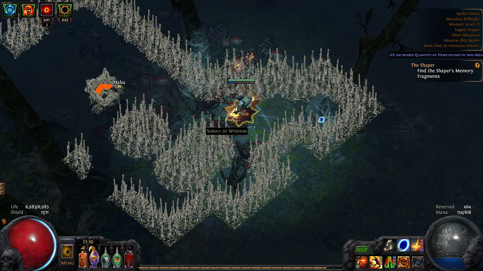 Poe spider forest map