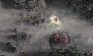 Delirium monsters spawn during an encounter. Reward type is  (bottom left).