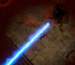 Vaal Oversoul casting its lightning beam.