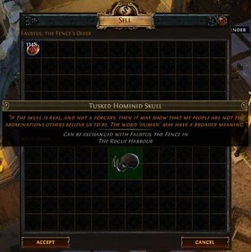 Faustus trading artifact