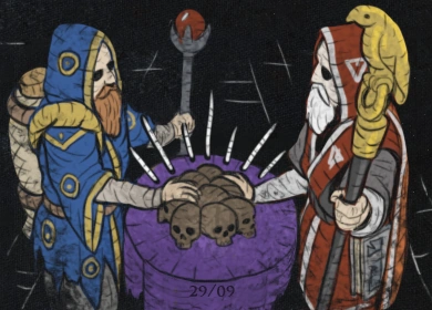 Fateful Meeting card art