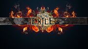 Path of exile game logo fire