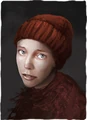 Changeling's card portrait in the Pathologic tabletop game