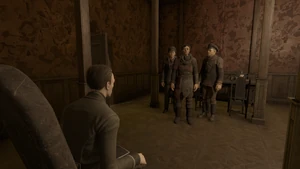 Сабуров проводит допрос