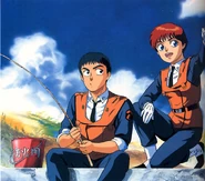 Noa and Asuma fishing