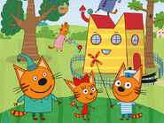 A Photo of the Cat Family and Their Home/House