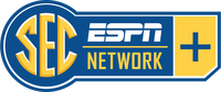 SEC Network Plus logo used for online syndication of alternate programming or overflow programming.