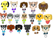 OC Headshots. Elsa's the first one in the last row. Drawn by SarahtheFBIPup