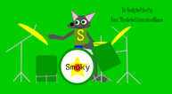 Smoky playing the drums-------Gift art from Thunderbird1InternationalRescue