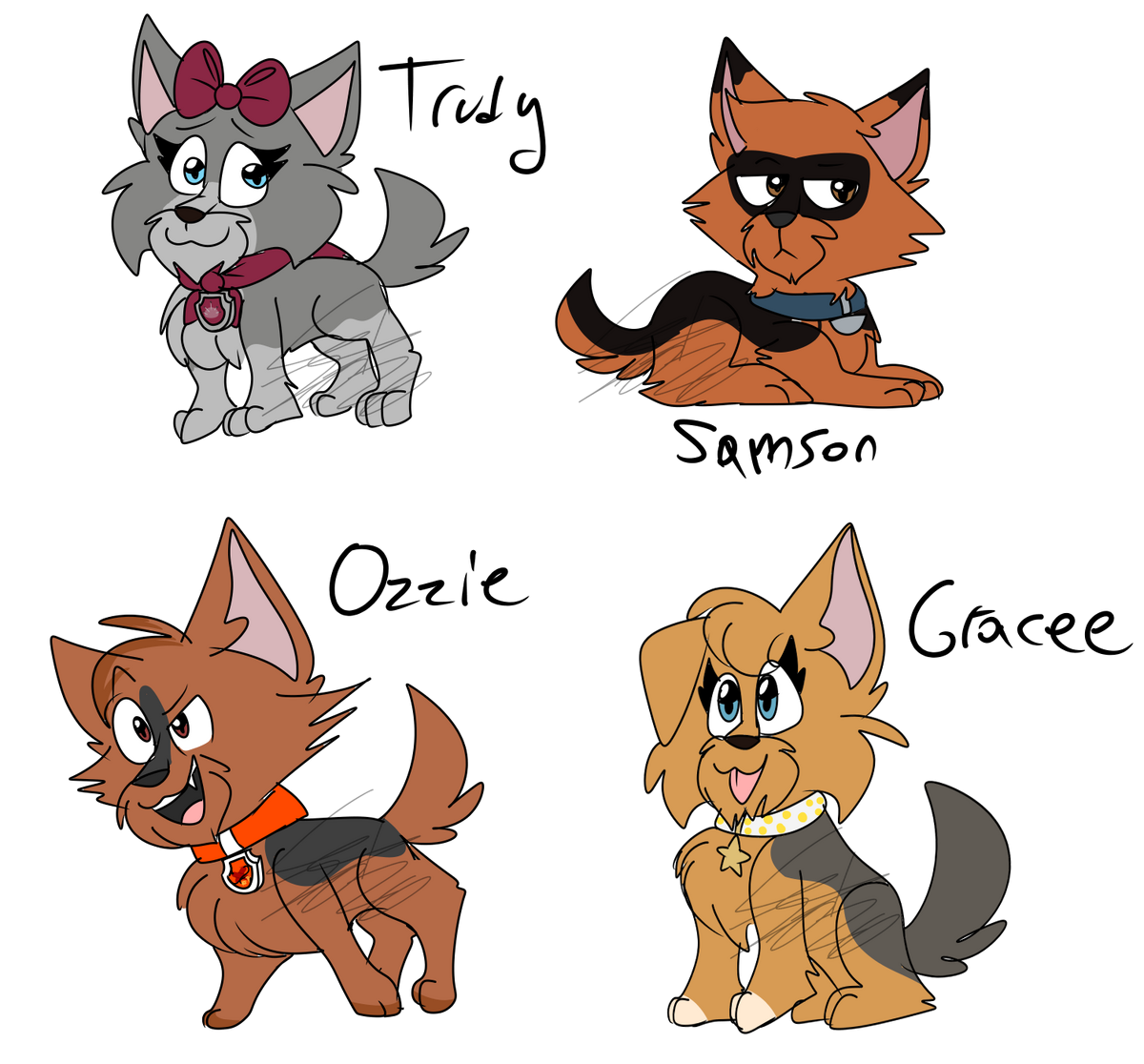 The Yorkie Quartet PJ X Zahrah pups PAW Patrol Fanon Wiki Fandom