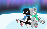 Request made from me- Icee and Andrew made by AFK- Eating on DA