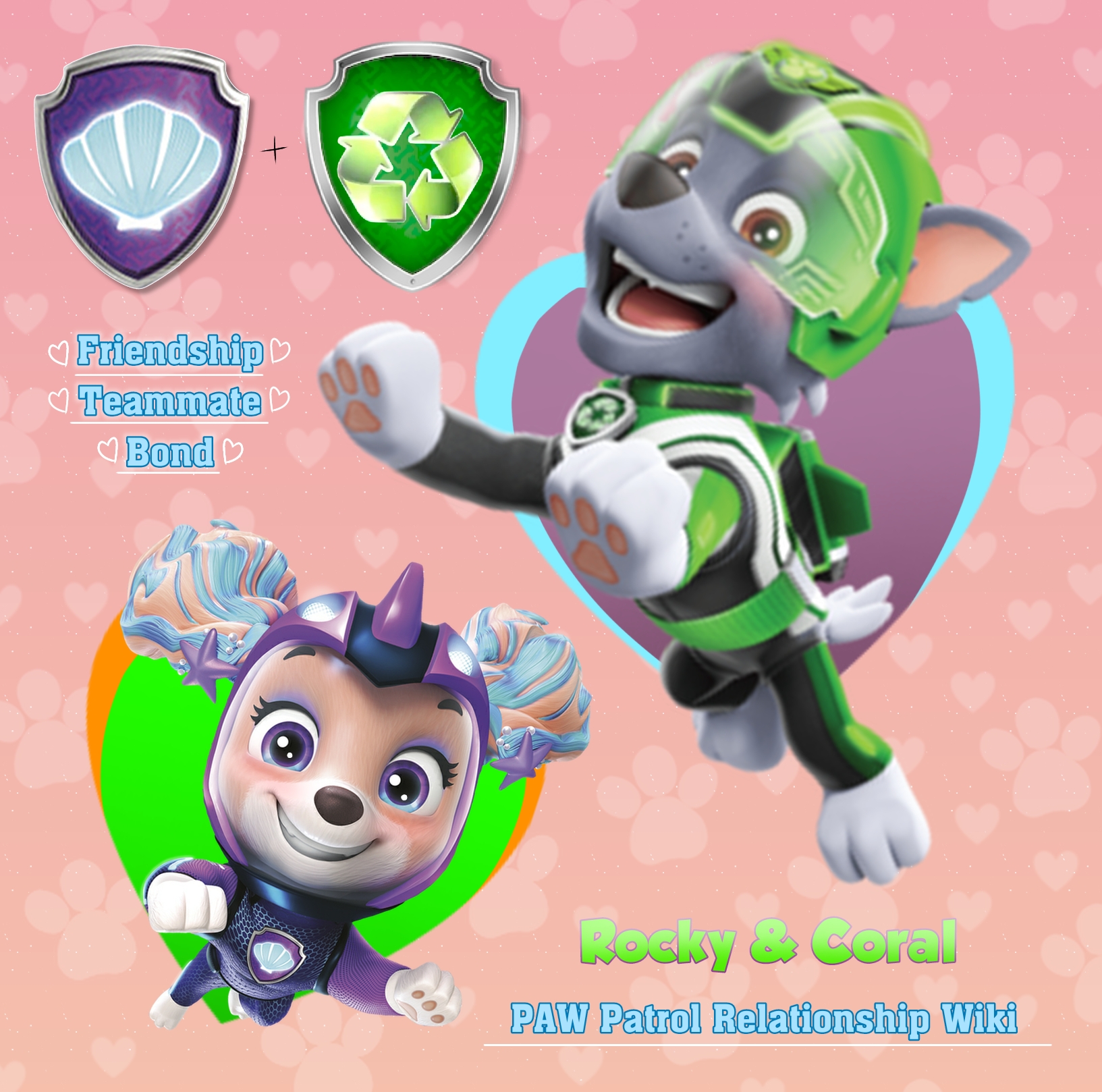 Rocky & Marshall, Paw Patrol Relation Ship Wiki