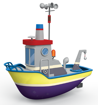 paw patrol captain turbot boat toy