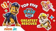 Top 5 Greatest PAW Patrol Rescues Ft