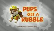 Pups Get A Rubble Title Card