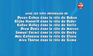 Original cast credits for Season 3 (part 1) on TF1