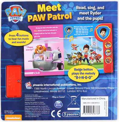 Nickelodeon Paw Patrol - Sound Storybook Treasury - PI Kids