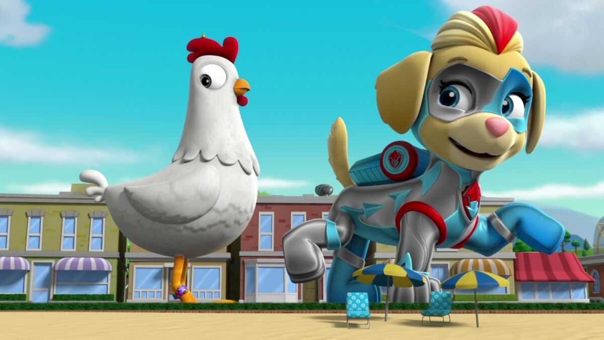 Mighty Pups Super Paws Pups Save A Giant Chickenquotes Paw Patrol Wiki Fandom 