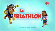 "Pups Save the Mayor's Race" ("Le Triathlon") title card on TF1