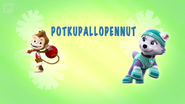 "All Star Pups!" ("Potkupallopennut") title card on Yle TV2