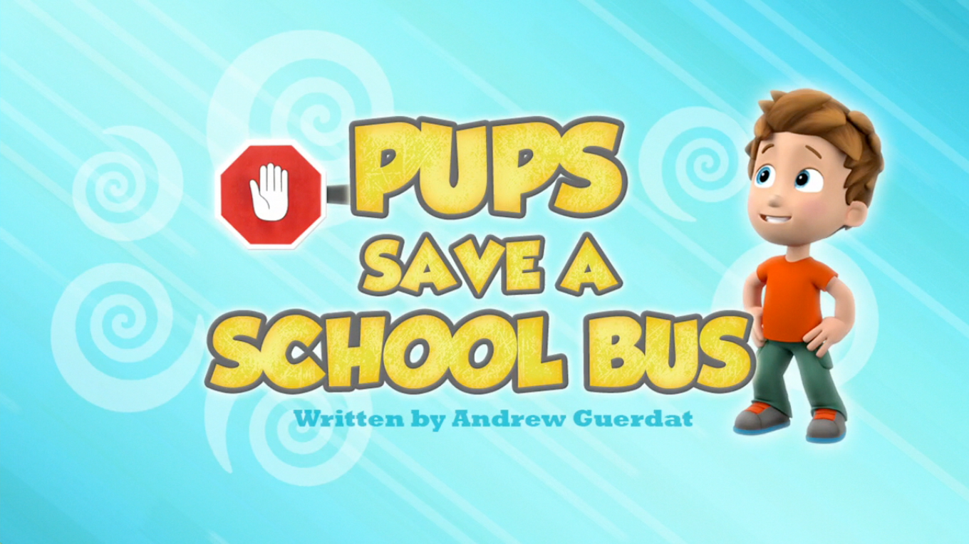 paw patrol bus with 2 pups and vehicle