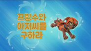 "Pups Save the Turbots" ("프랑수와 아저씨를 구하라") title card