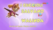 "Pups Save Walinda" ("I cuccioli salvano Walinda") title card on Nick Jr.