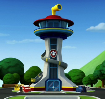 paw patrol large lookout tower