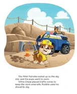 Rubble and Chase at work