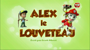 "Pups Save an Adventure" ("Alex le louveteau") title card on TF1