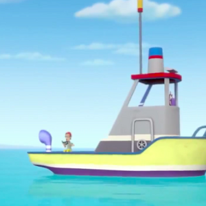 paw patrol captain turbot boat toy