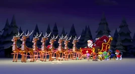 Santa Claus' reindeers