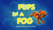 Pups In A Fog Title Card