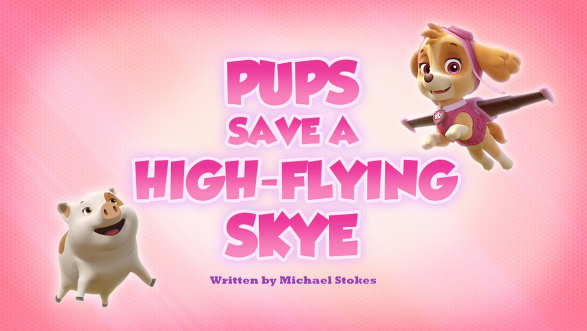 Pups Save a High Flying Skye PAW Patrol Wiki Fandom