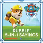 Build A Bear Rubble 5-in-1 Sayings