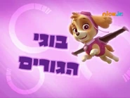 מפרץ ההרפתקאות בוגי הגורים.png (429 KB) "Pup Pup Boogie" ("בוגי הגורים") title card on Nick Jr.