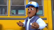 Mr. Hudson as the bus driver