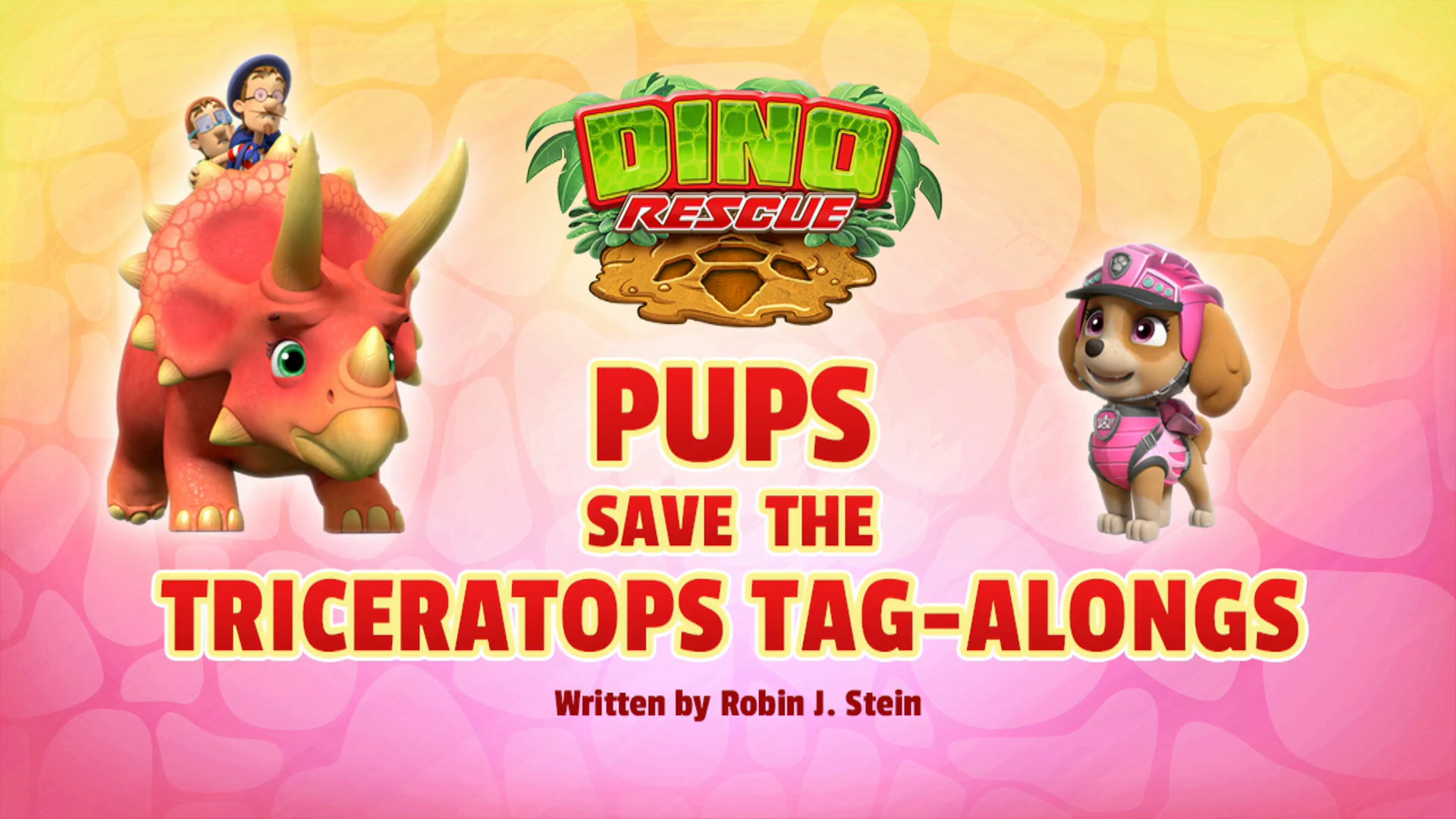 paw patrol dino rescue pups save the triceratops