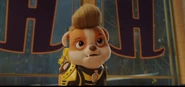 With Marty Muckraker's wig (PAW Patrol: The Movie)