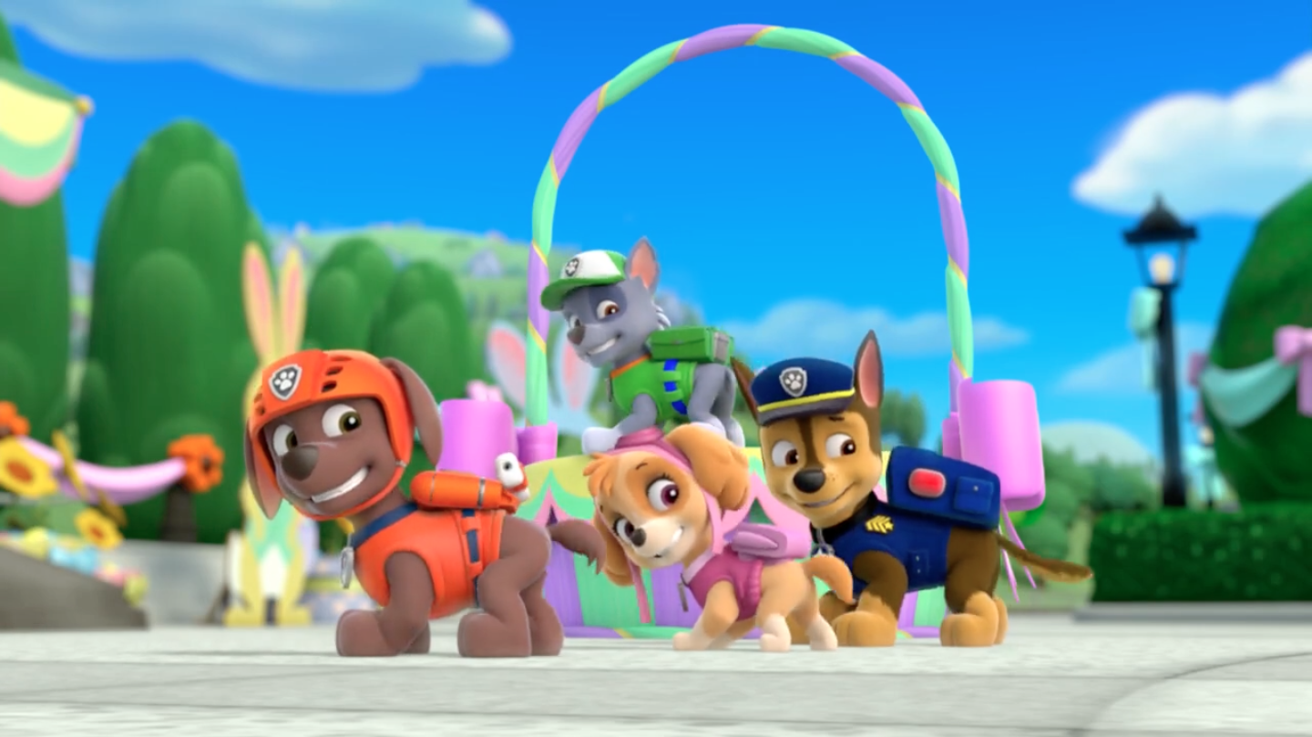 paw patrol pups save the easter egg hunt