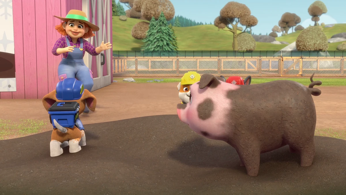 Farmer Zoe/Gallery/The Crew Builds a Christmas Show PAW Patrol Wiki