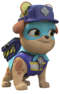 Super Squirrelly Whirly outfit with standard uniform